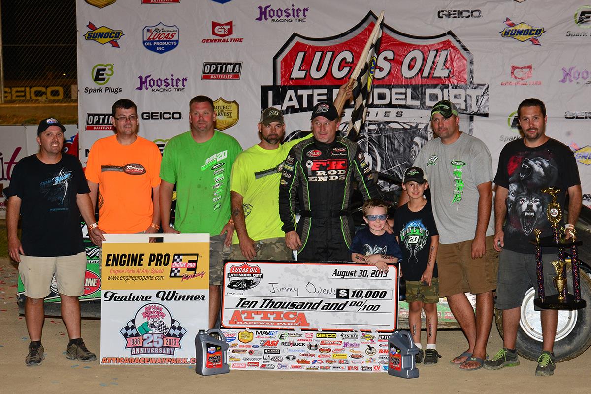 Owens Outstanding in Lucas Oil Late Model Dirt Series Visit to Attica