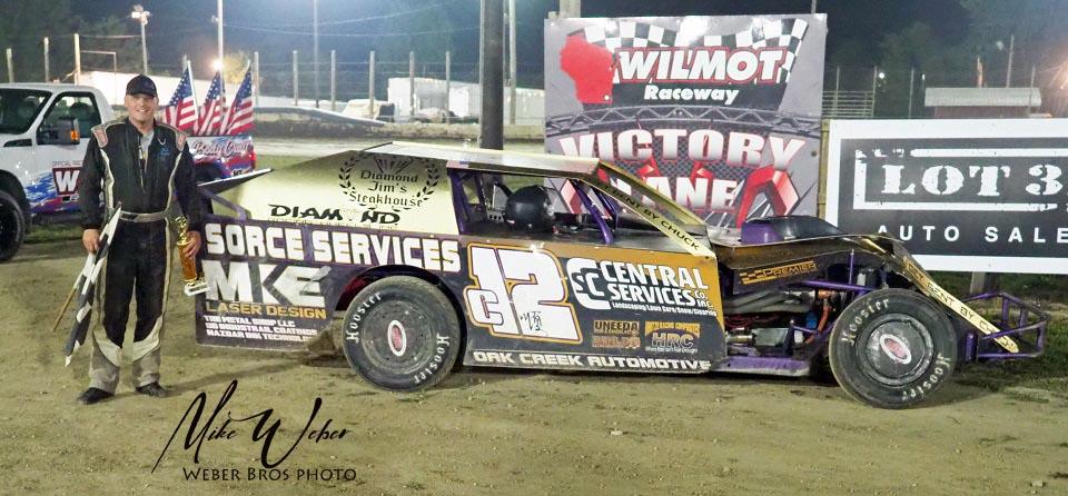 Carlson Wins with Last Lap Pass