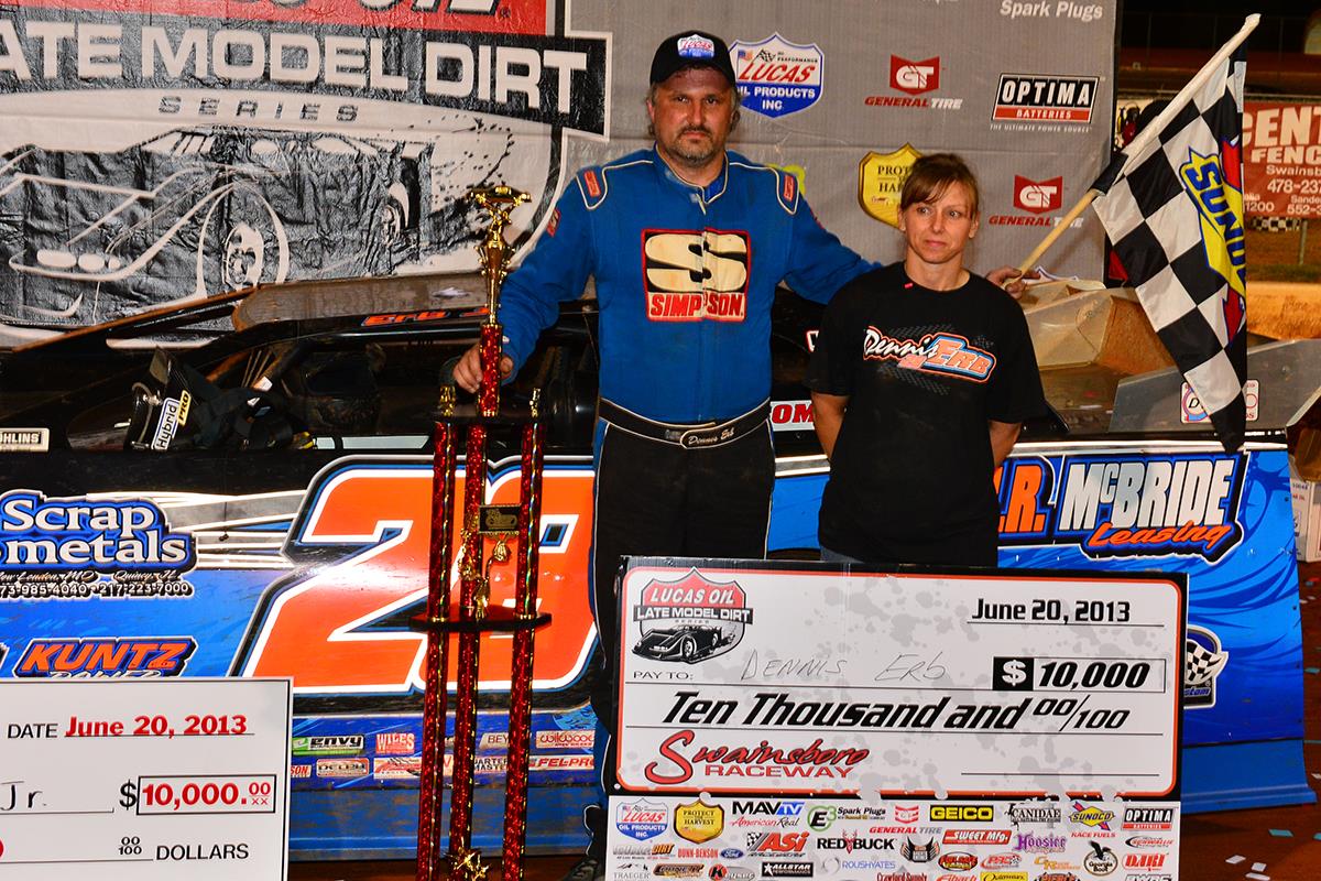 Erb Earns Win at Swainsboro in Lucas Oil Late Model Dirt Series Action