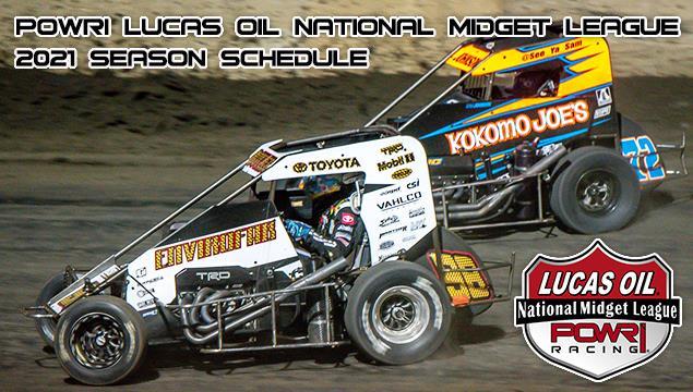 POWRi Lucas Oil National Midget League 2021 Schedule Release