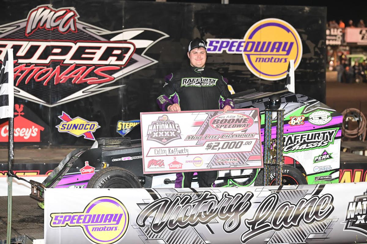 Raffurty is Sunday star at Boone with repeats in ROC, IMCA Mod Lite championship events