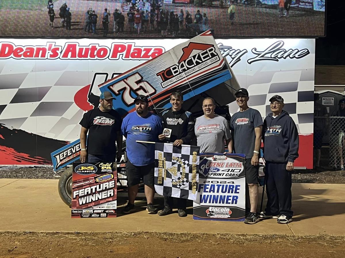 CAMERON SMITH CHARGES TO FIRST LINCOLN 410 VICTORY; Dylan Yoder Scores Speedweek Win