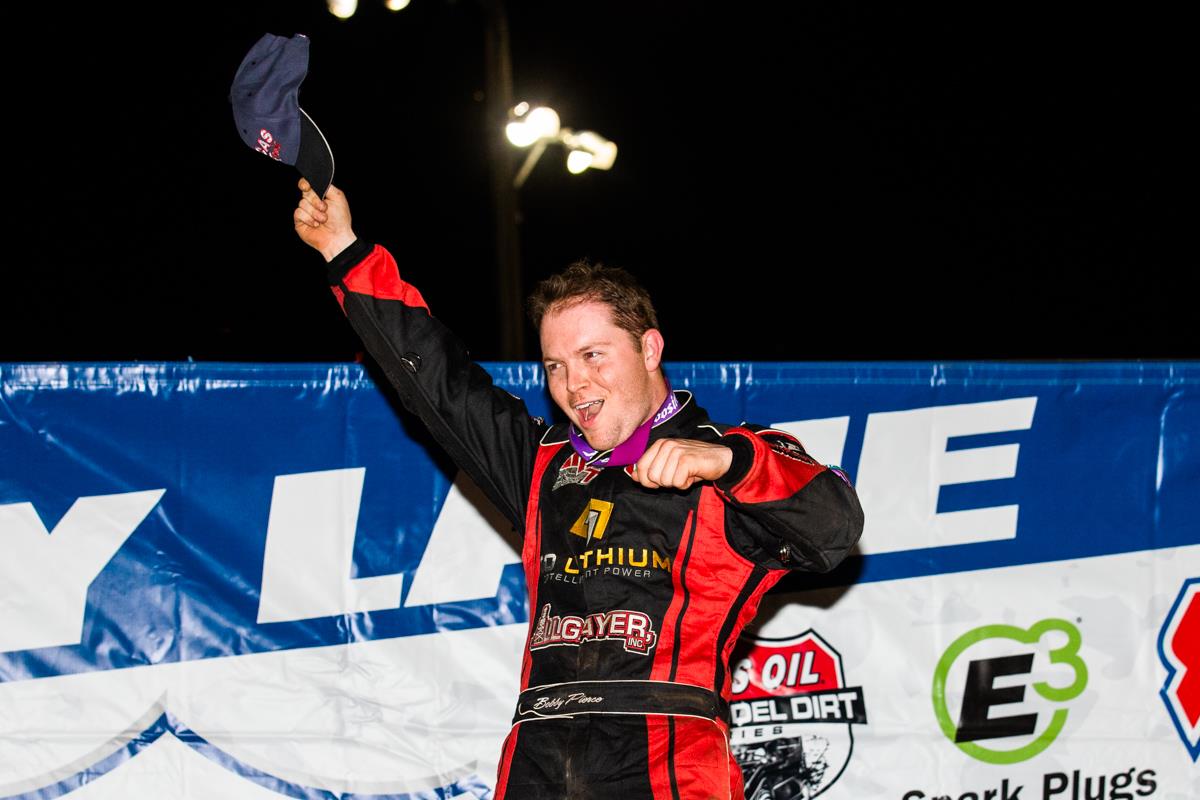 Pierce Rules Lucas Oil Late Model Dirt Series Debut at Fairbury