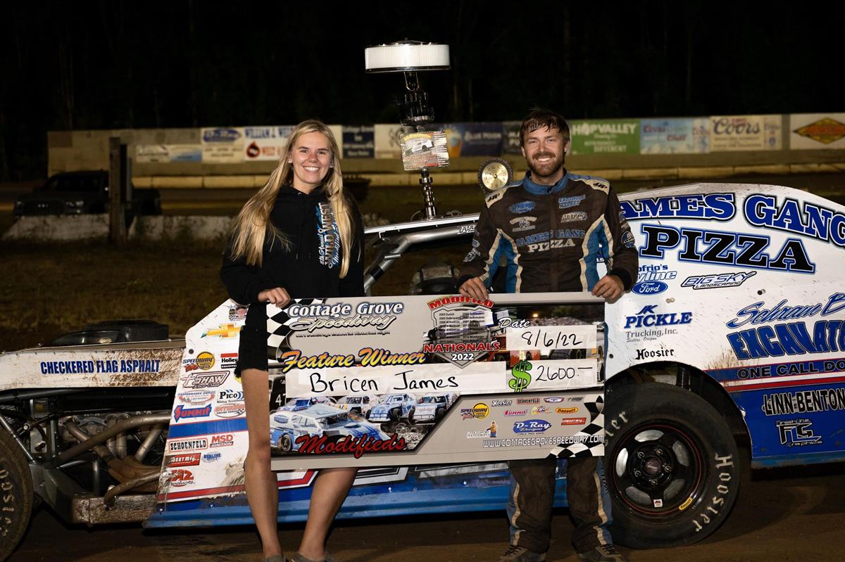 Bricen James Wins Mark Howard Memorial Modified Nationals Finale; M. Sanders And Toll Also Get CGS Wins