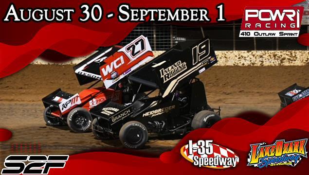August 30 – September 1 Missouri Three-Day Weekend for POWRi 410 Outlaw Sprints