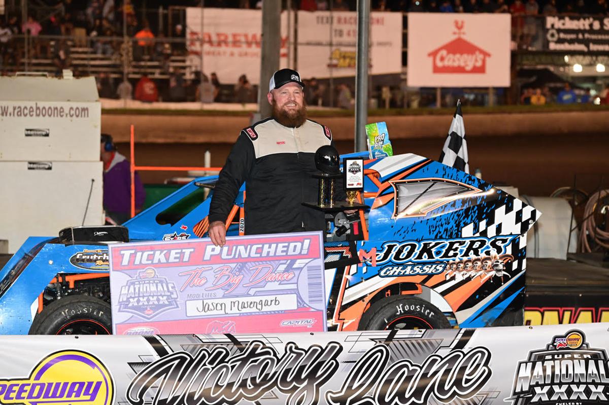 Masengarb, defending champion Raffurty win IMCA Super Nationals Mod Lite qualifiers