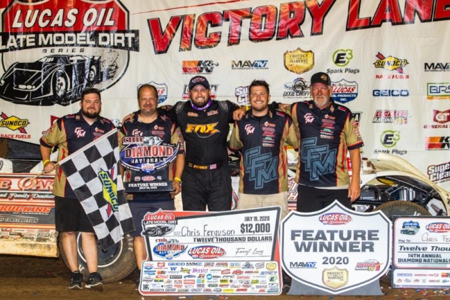 Ferguson pockets $12,000 LOLMDS victory in Diamond Nationals at Lucas Oil Speedway