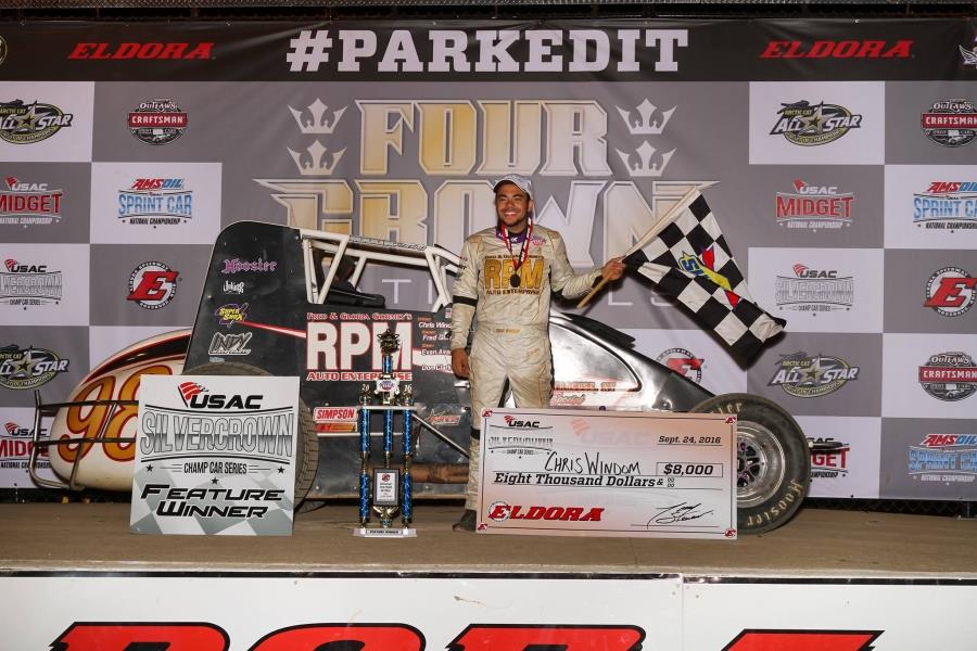 Window is Silver Crown Champ with 4-Crown Victory at Eldora