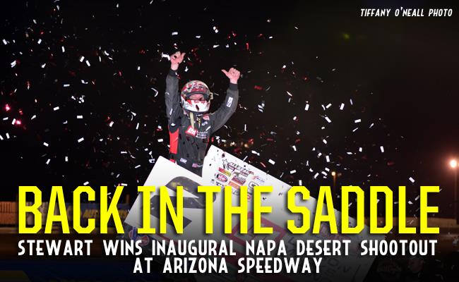 Stewart Snags Inagural NAPA Desert Shootout at Arizona Speedway