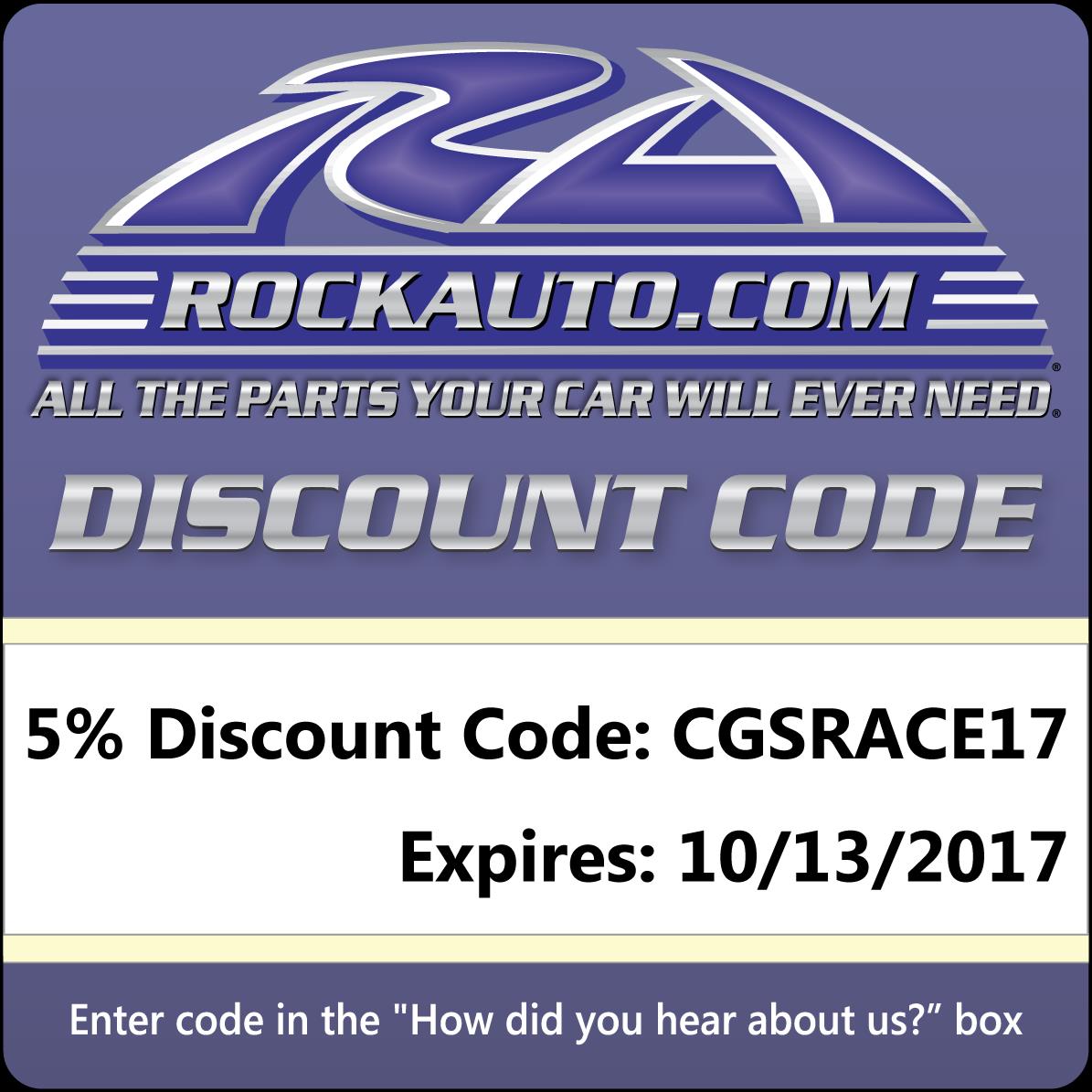 Rock Auto Discount Code!!