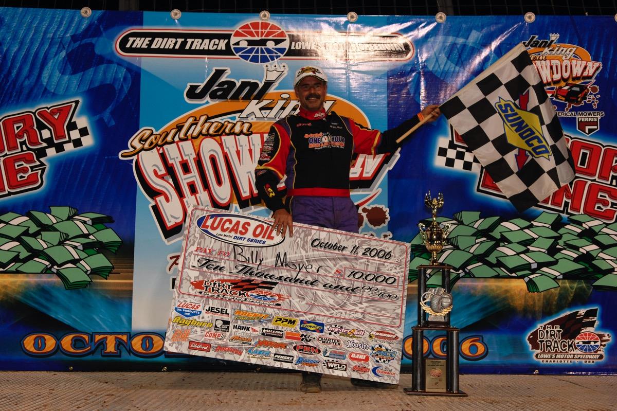 "Mr. Smooth" Billy Moyer Wins the Jani-King Southern Showdown at The Dirt Track @ Lowe's Motor Speedway