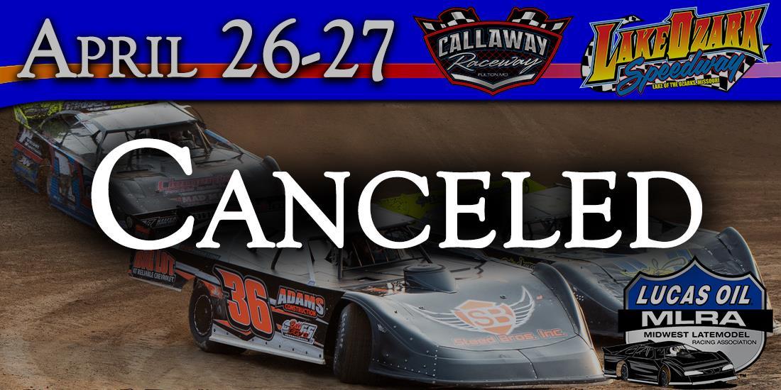 Forecasted Rainfall Cancels MLRA April 26-27 Weekend at Callaway and Lake Ozark