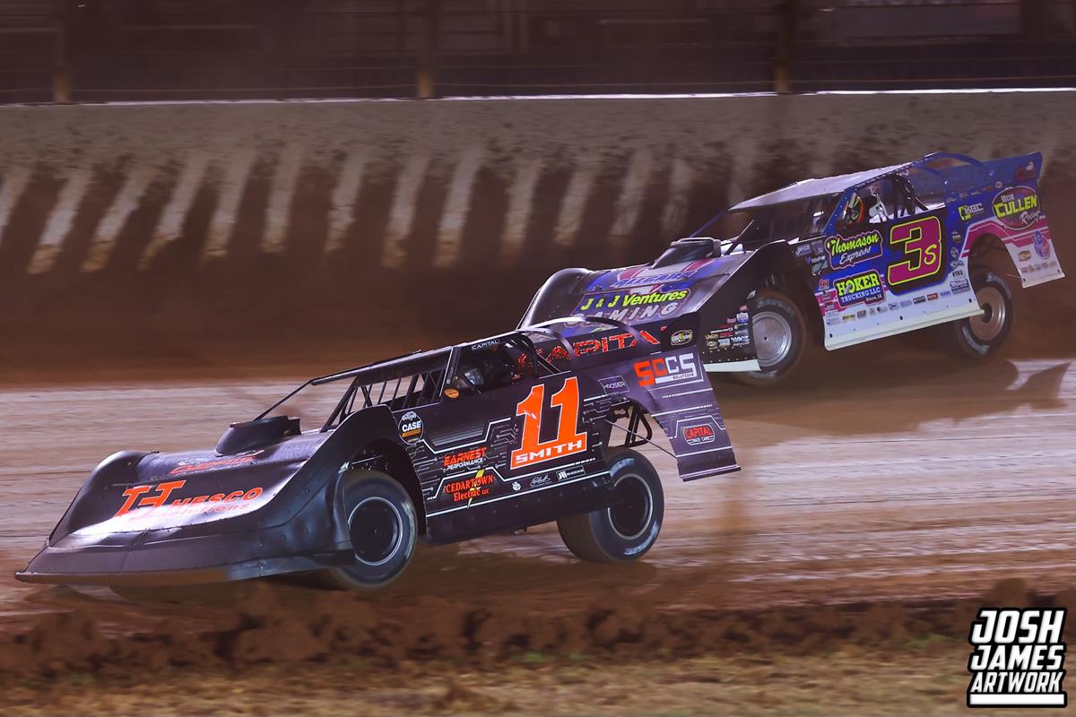 The Dirt Track at Charlotte (Concord, N.C.) – World of Outlaws Case Late Model Series – World Finals – November 6th-9th, 2024. (Josh James Artwork)