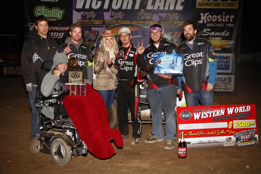 HAGEN CLOSES "WESTERN WORLD" WITH HONDA NATIONAL MIDGET WIN