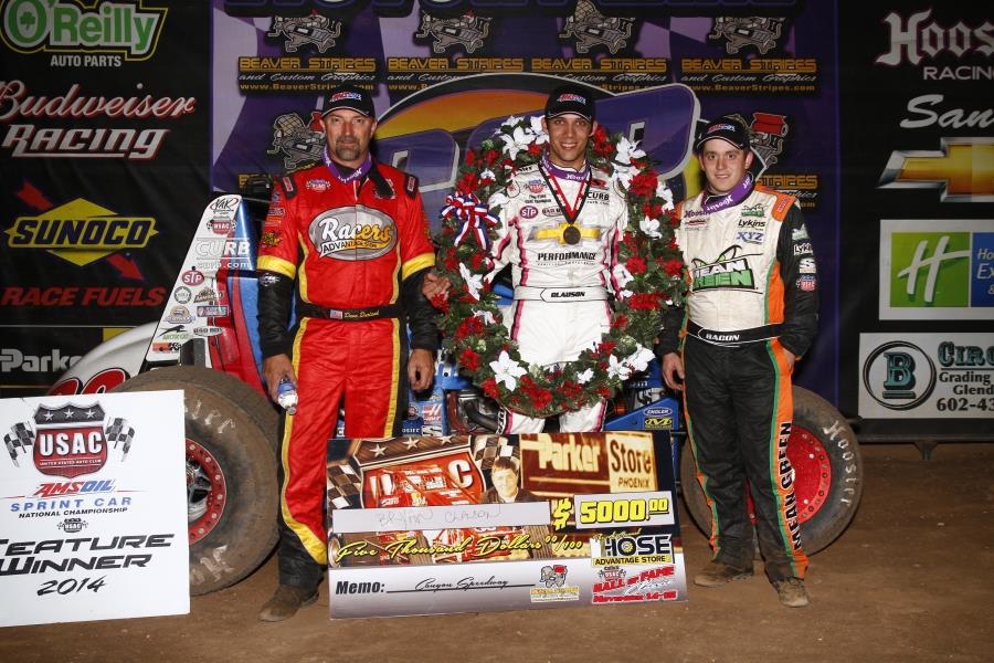 CLAUSON CAPTURES CANYON; BACON TAKES NATIONAL SPRINT CAR TITLE