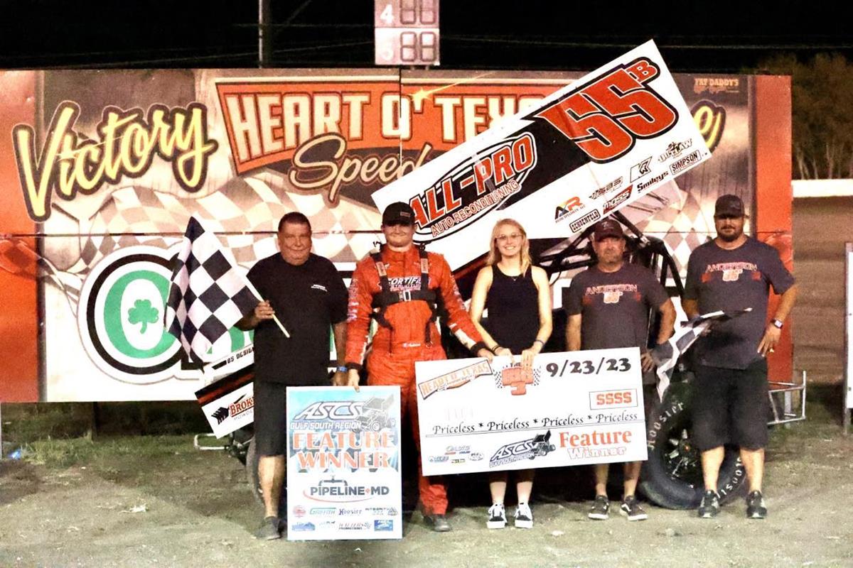 Brandon Anderson Leads It All With ASCS Gulf South At Heart O’ Texas