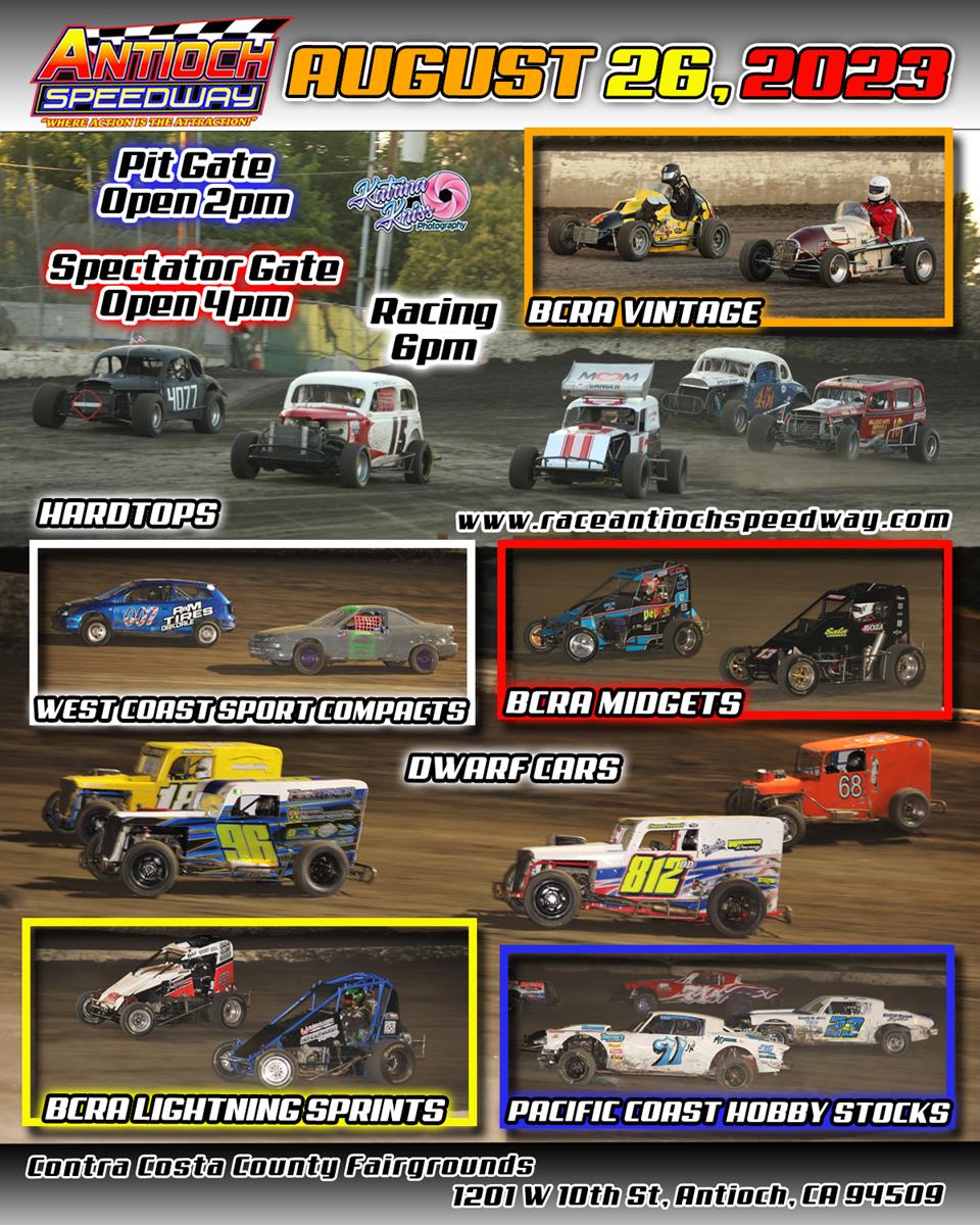 BCRA, Hobby Stocks, Mini Stock Tour Highlight Saturday Night At Antioch Speedway
