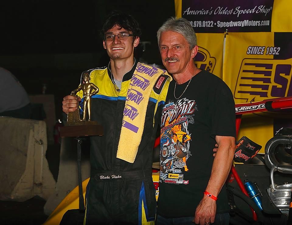 Blake Hahn Captures Fifth Golden Driller, Claims ECOtec Midget Tulsa Shootout Win