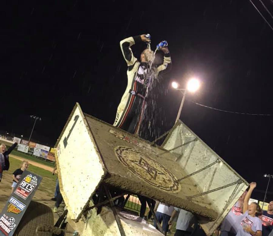 Dussel gets pep talk and takes Fremont 410 win