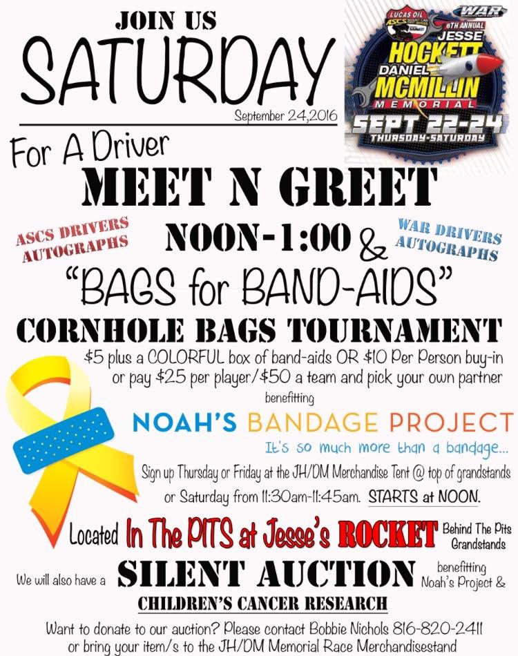 BAGS FOR BAND-AIDS CORNHOLE TOURNAMENT