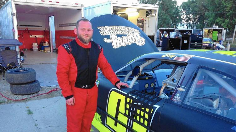 Tommy Knippenberg goes fast, happy to be home again at Grundy Speedway