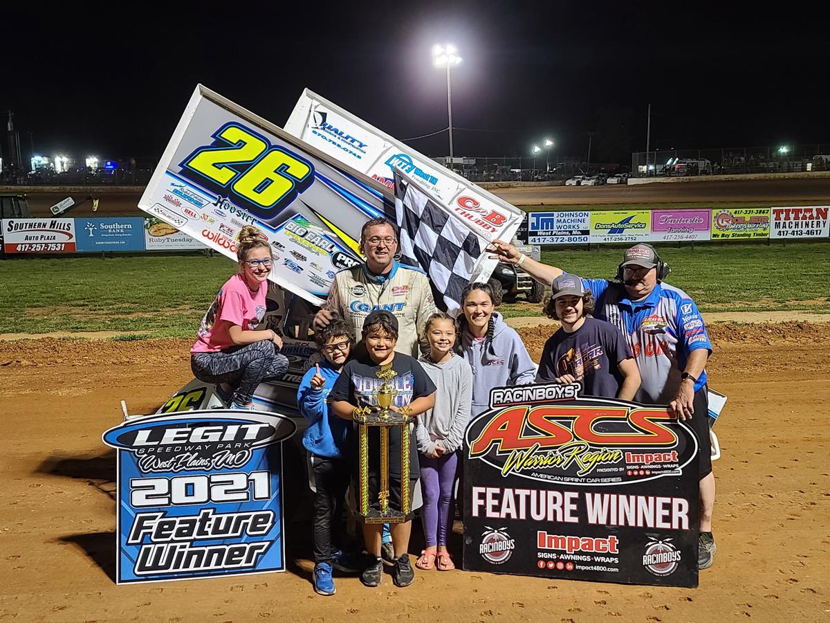 Marshall Skinner Breaks Through In ASCS Mid-South/Warrior Showdown At Legit Speedway Park