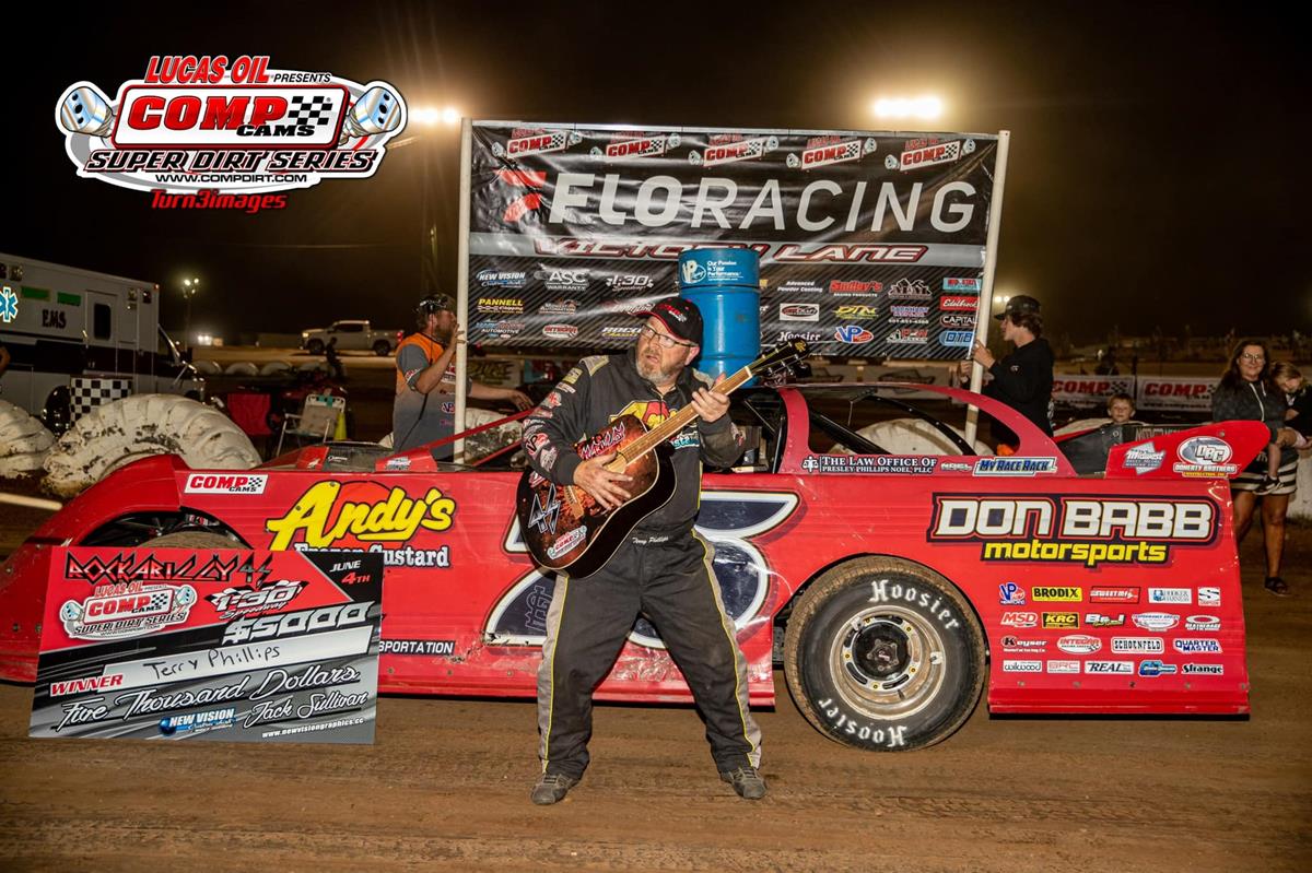 Terry Phillips Rallies for CCSDS Rockabilly 45 Win at I-30 Speedway