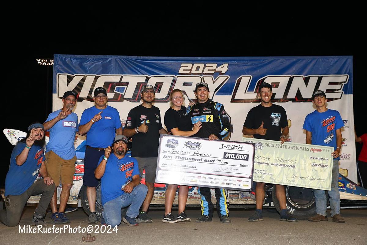Davenport Speedway (Davenport, IA) – Lucas Oil Midwest Late Model Racing Association – Corn State Nationals – September 13th-14th, 2024. (Mike Ruefer Photo)