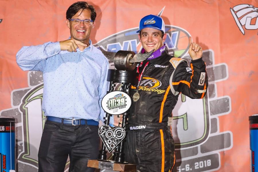 Bacon Set for USAC Sprint Car Double this Weekend after BC39 Triumph!