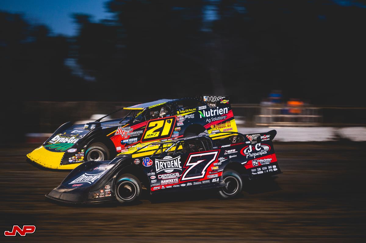 Davenport Speedway (Davenport, IA) – World of Outlaws Morton Buildings Late Model Series – August 26th-28th, 2021. (Jacy Norgaard photo)
