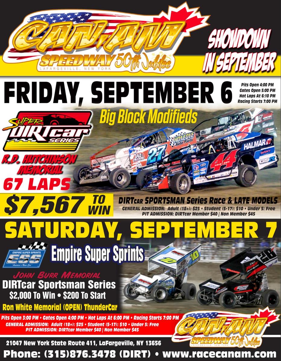 It's RACE DAY AT Can-Am Speedway!