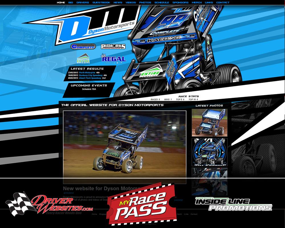 Driver Websites Develops Veteran Package Website for Dyson Motorsports