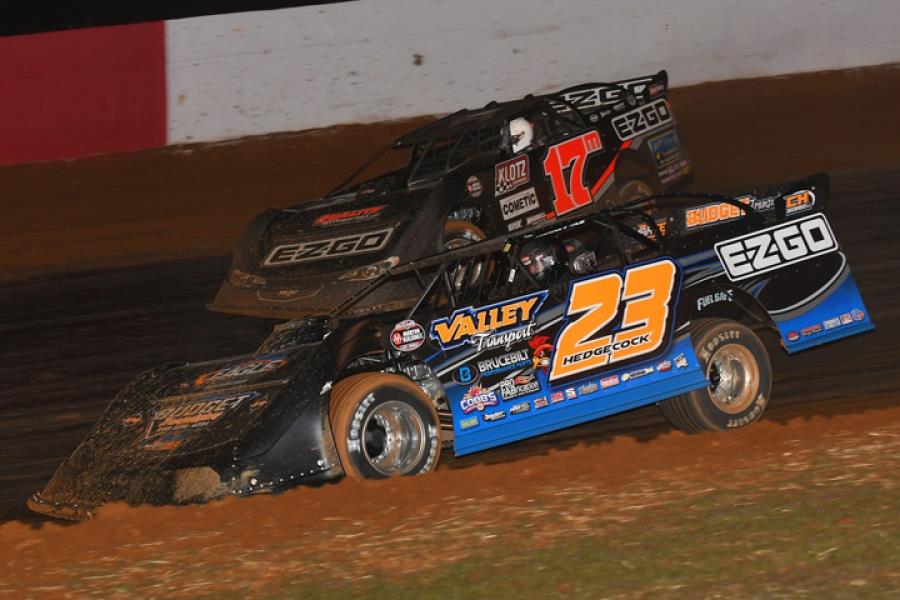 Hedgecock taken out while leading at 411 Motor Speedway