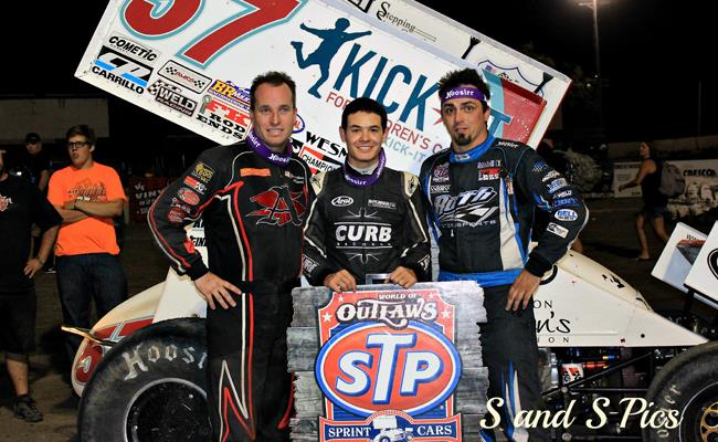 Kyle Larson, Jonathan Allard, Tim Kaeding