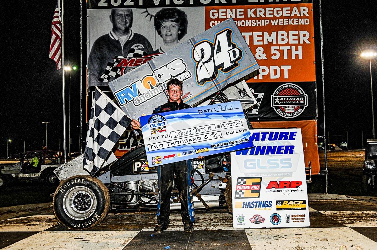 Danny Sams Wins GLSS Season Finale at Merritt Speedway