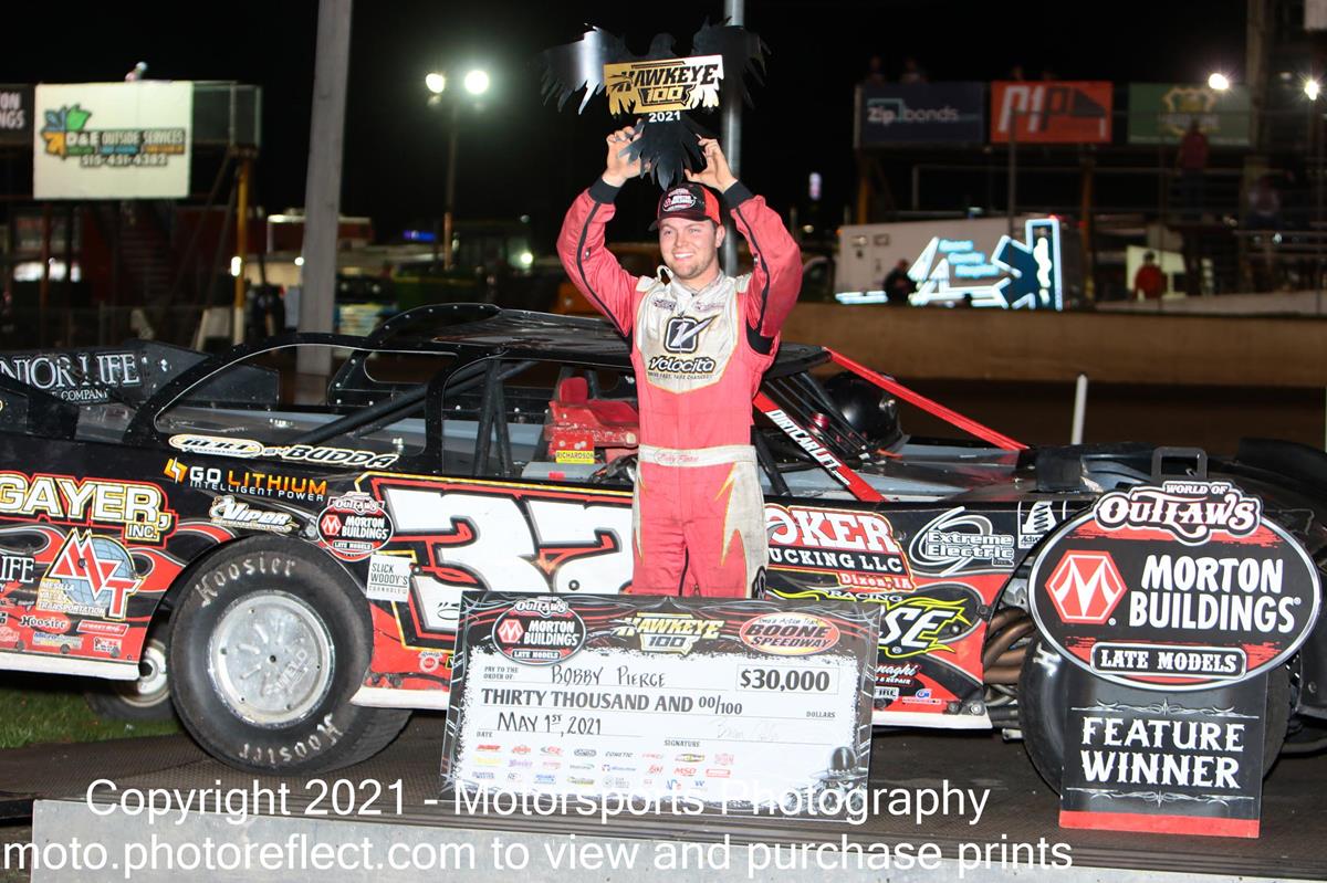 Pierce is class of the field at inaugural Hawkeye 100
