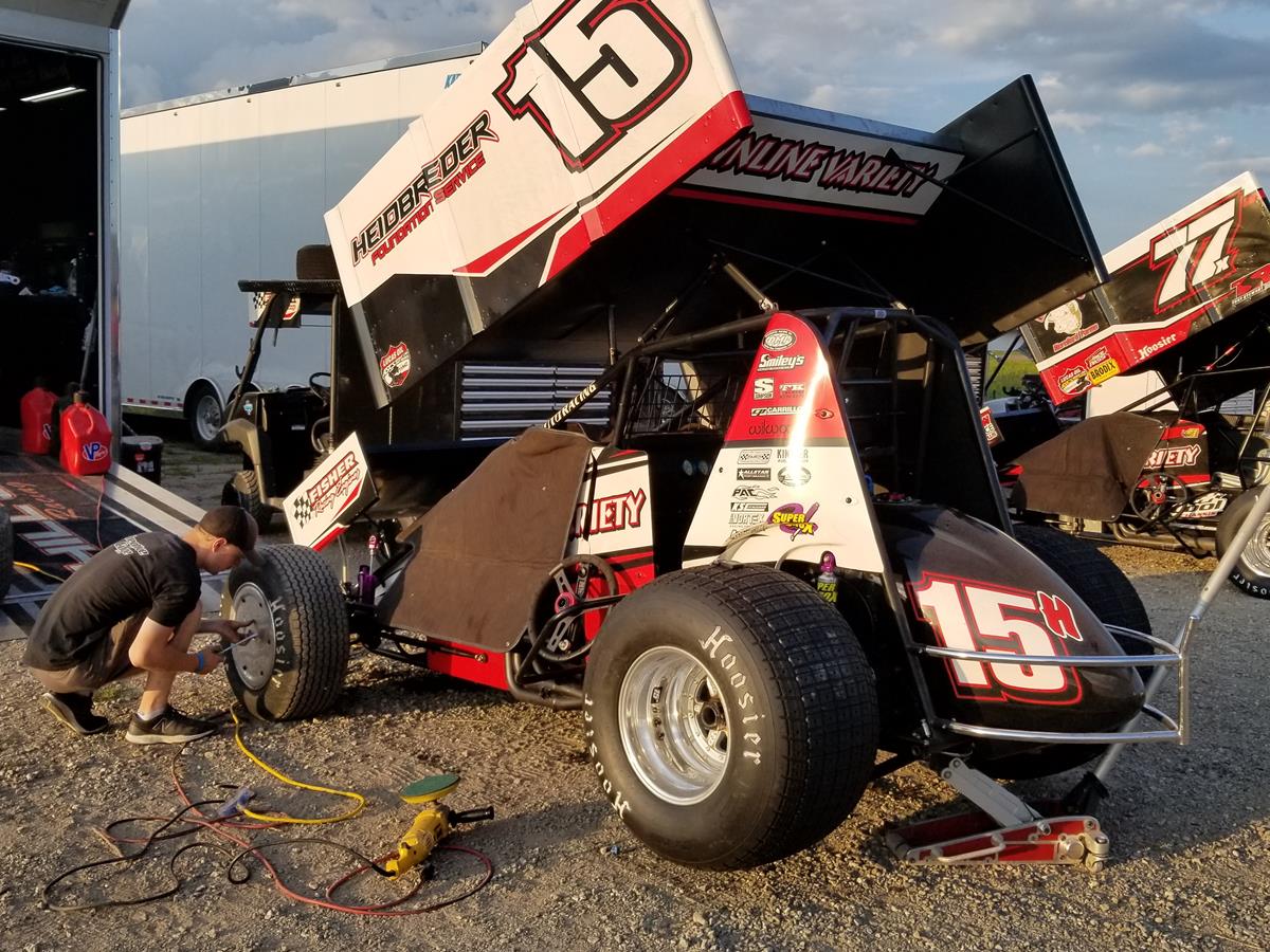 Orange Cone Causes Issues For Hafertepe At Hamilton County Speedway