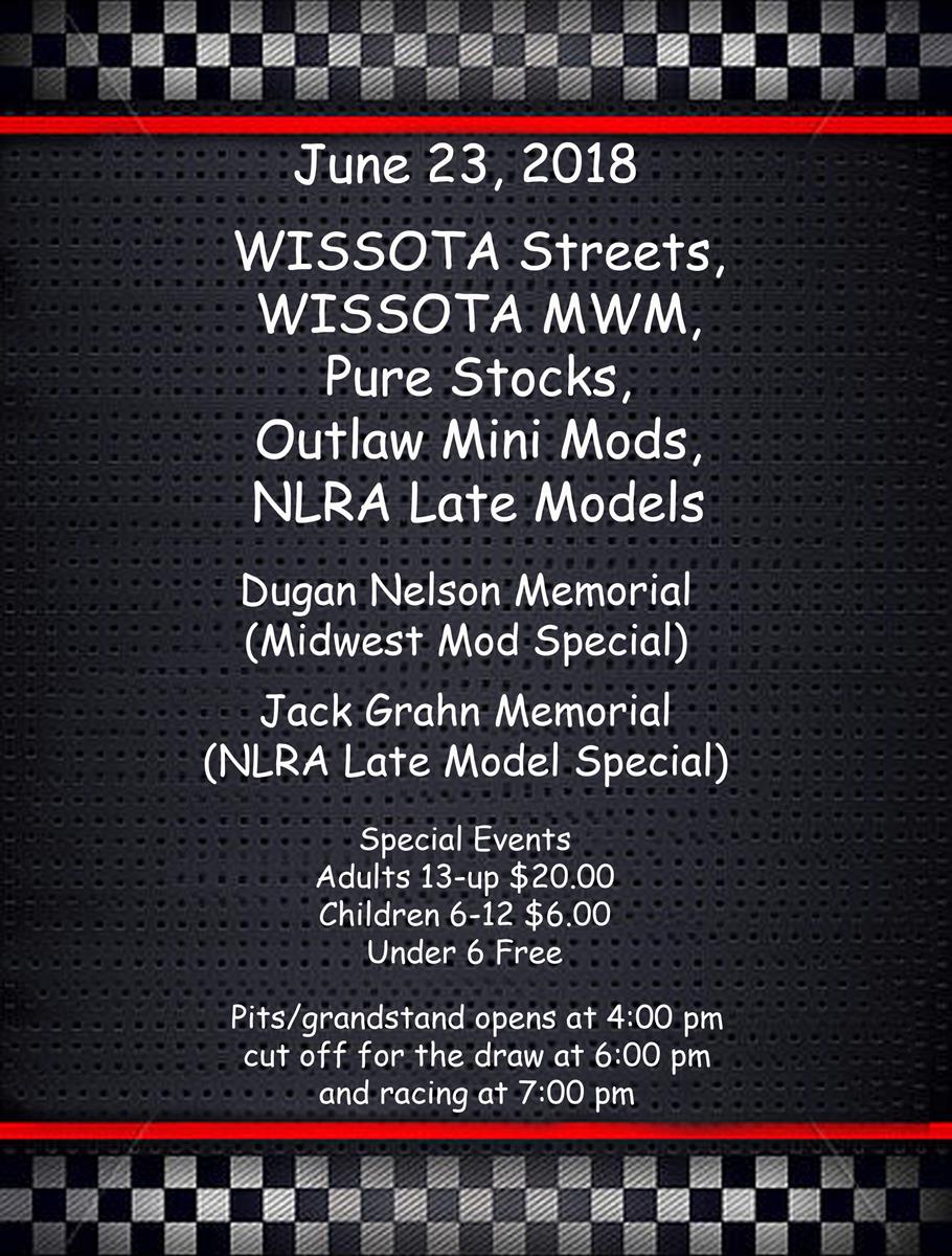 June 23 Dugan Nelson and Jack Grahn Memorial