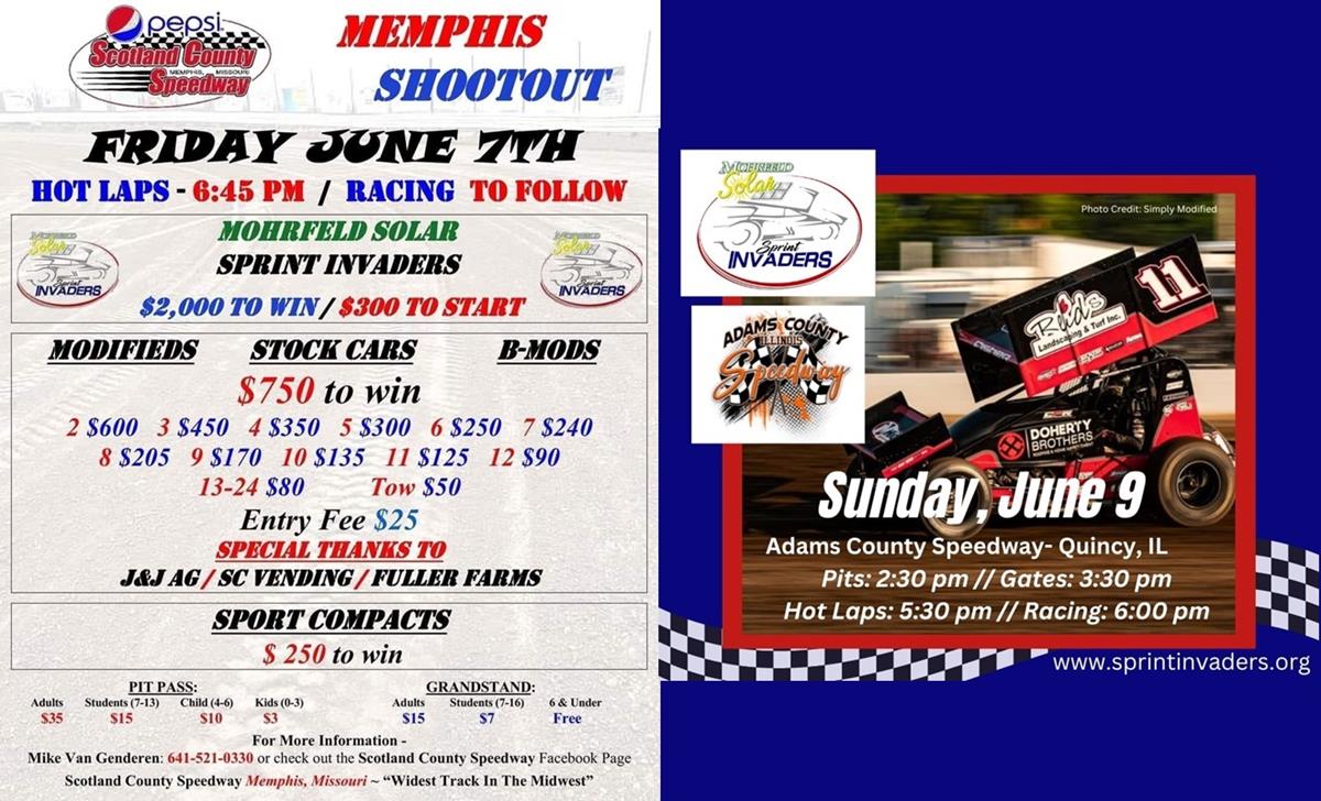 Two-Race Weekend Ahead for Mohrfeld Solar Sprint Invaders!