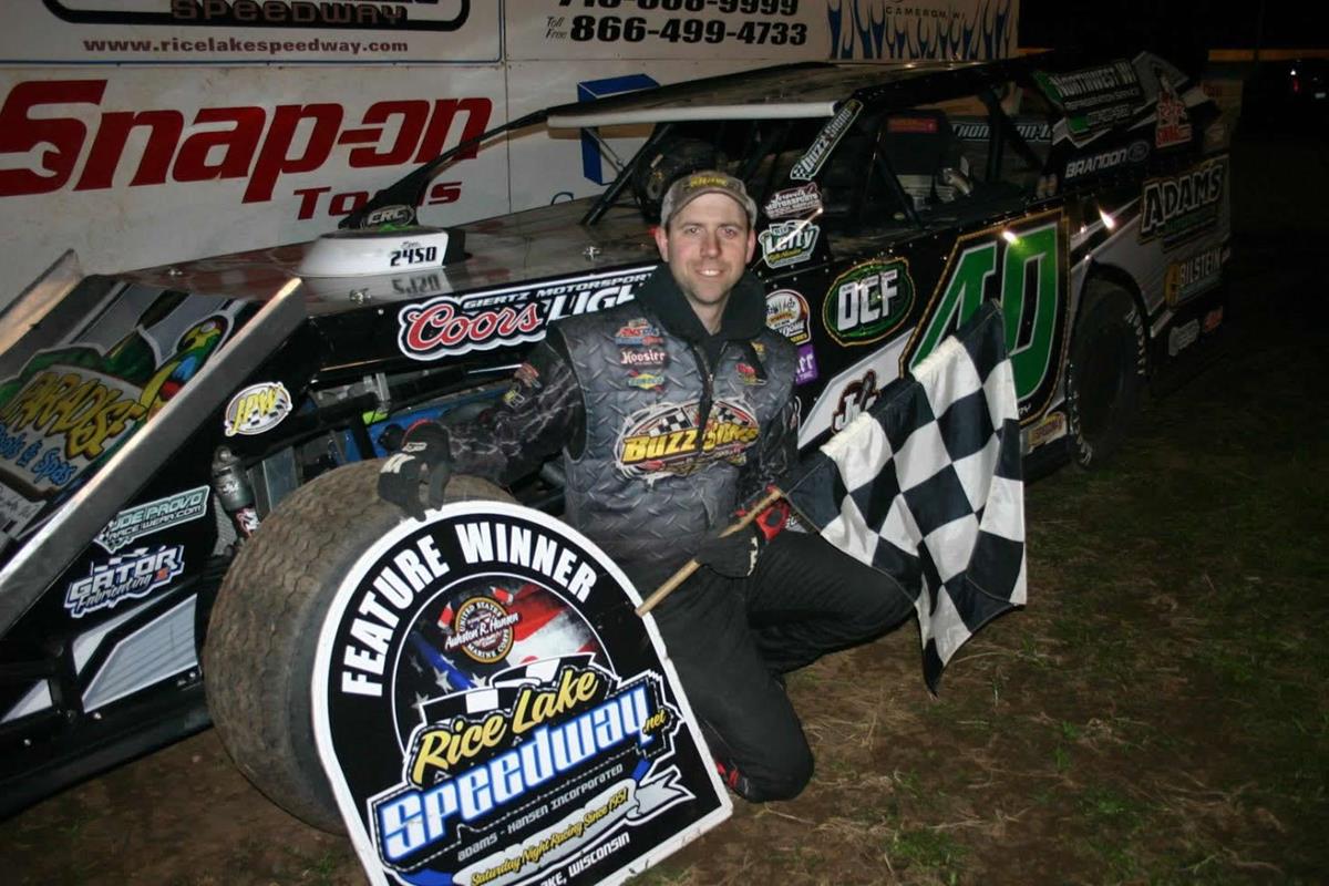 Adams Sweeps Season Openers at Red Cedar and Rice Lake Speedway