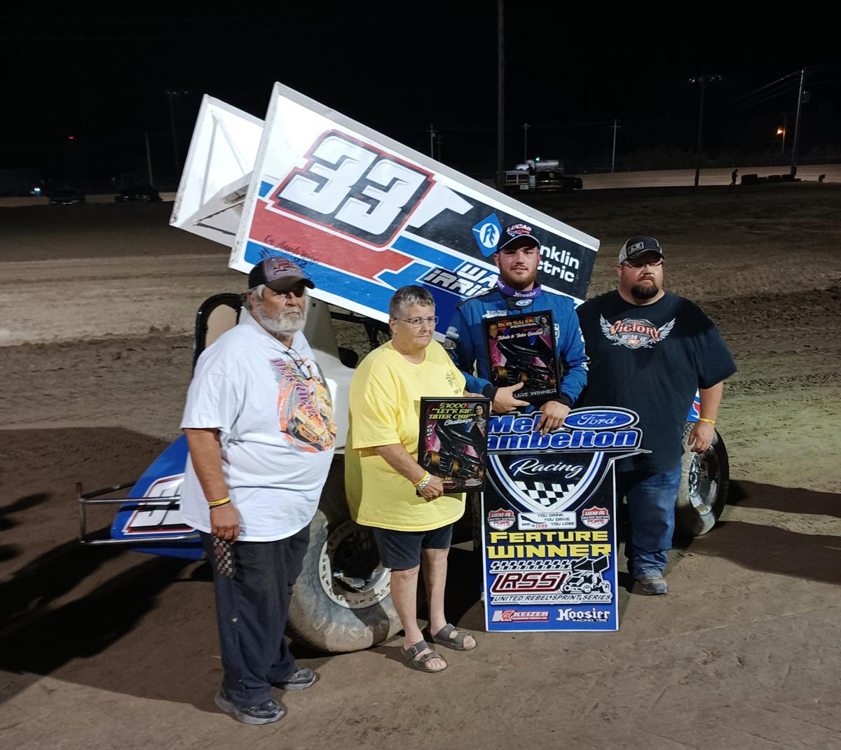 Koby Walters Wins United Rebel Sprint Series Bob Salem Memorial Finale with Last Lap Pass