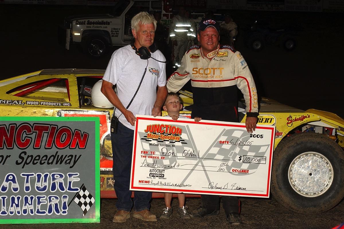 Don O'Neal Claims Fifth Lucas Oil Late Model Dirt Series Win at Junction Motor Speedway