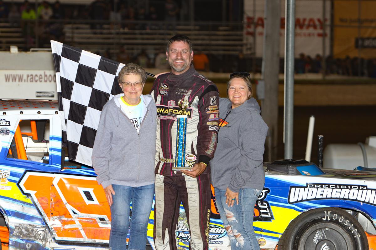 Schmidt repeats in Stock Cars, Gustin, Anderson, Christensen, and Glick see first checkers