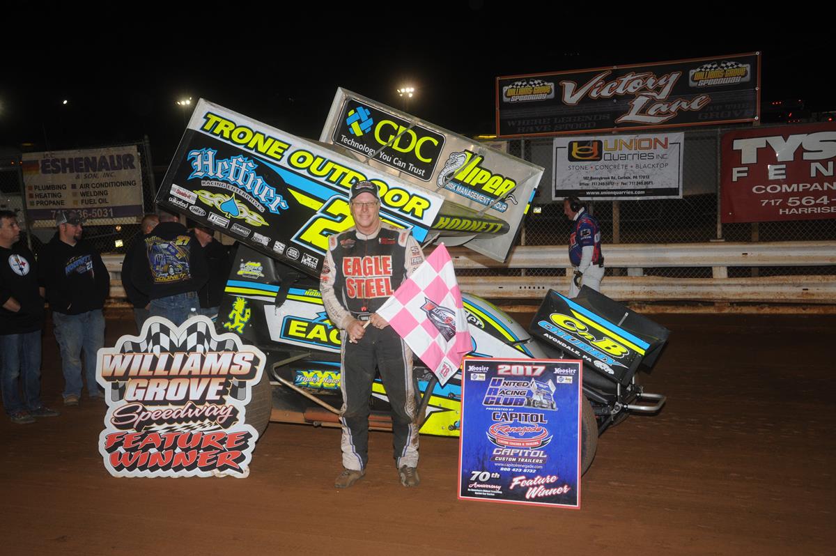 Hodnett Powers to Williams Grove Win