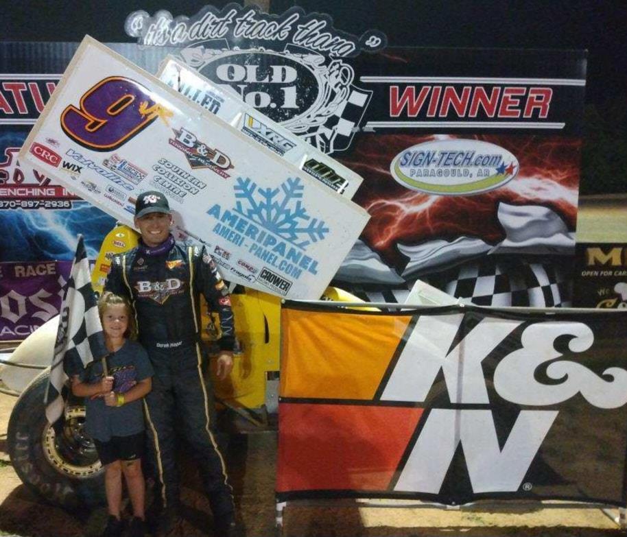 HAGAR TURNS THE HAT TRICK IN USCS SPEEDWEEK WITH OLD NO. 1 SPEEDWAY WIN