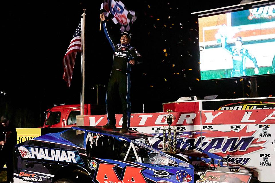 THUNDERCLAP: Stewart Friesen Brings The Noise & Tames The Nasty Track For Super DIRTcar Series Opener