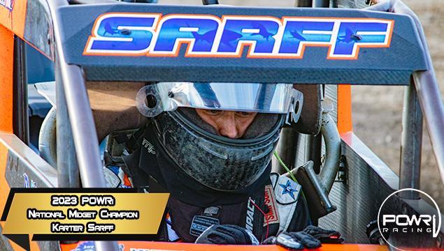 Karter Sarff Succeeds in POWRi National Midget League 2023 Season Championship