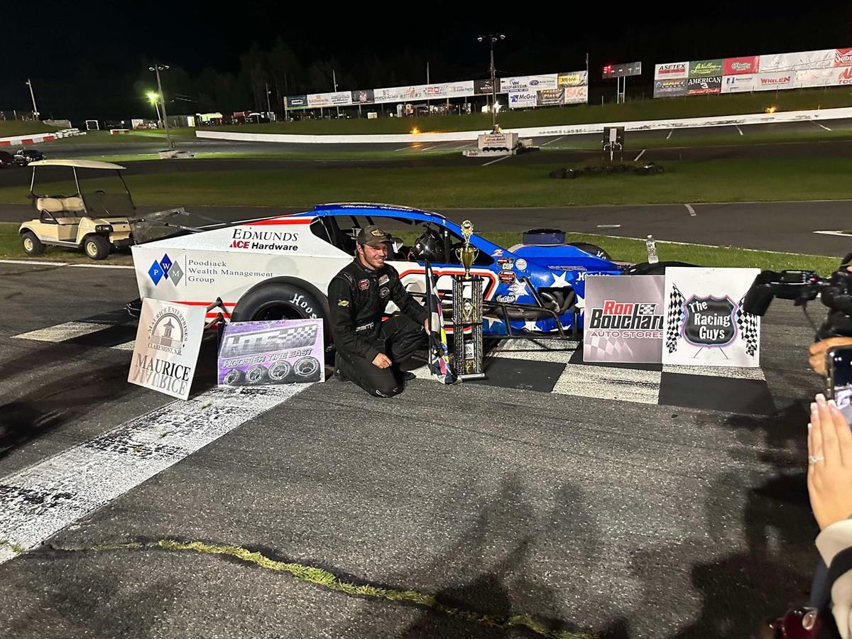 MATT KIMBALL SCORES $7,600 MODIFIED WIN SUNDAY AT CLAREMONT Claremont Motorsports Park Sunday