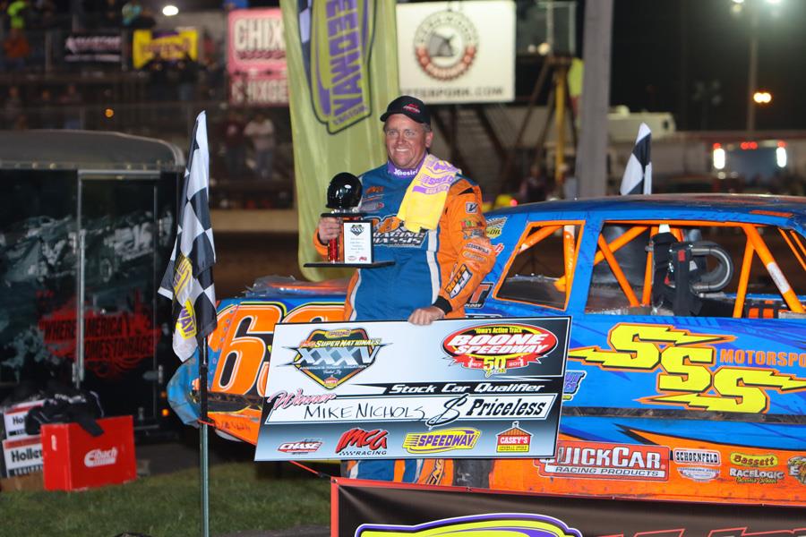 Nichols, Carter shine in Stock Car action at IMCA Super Nationals