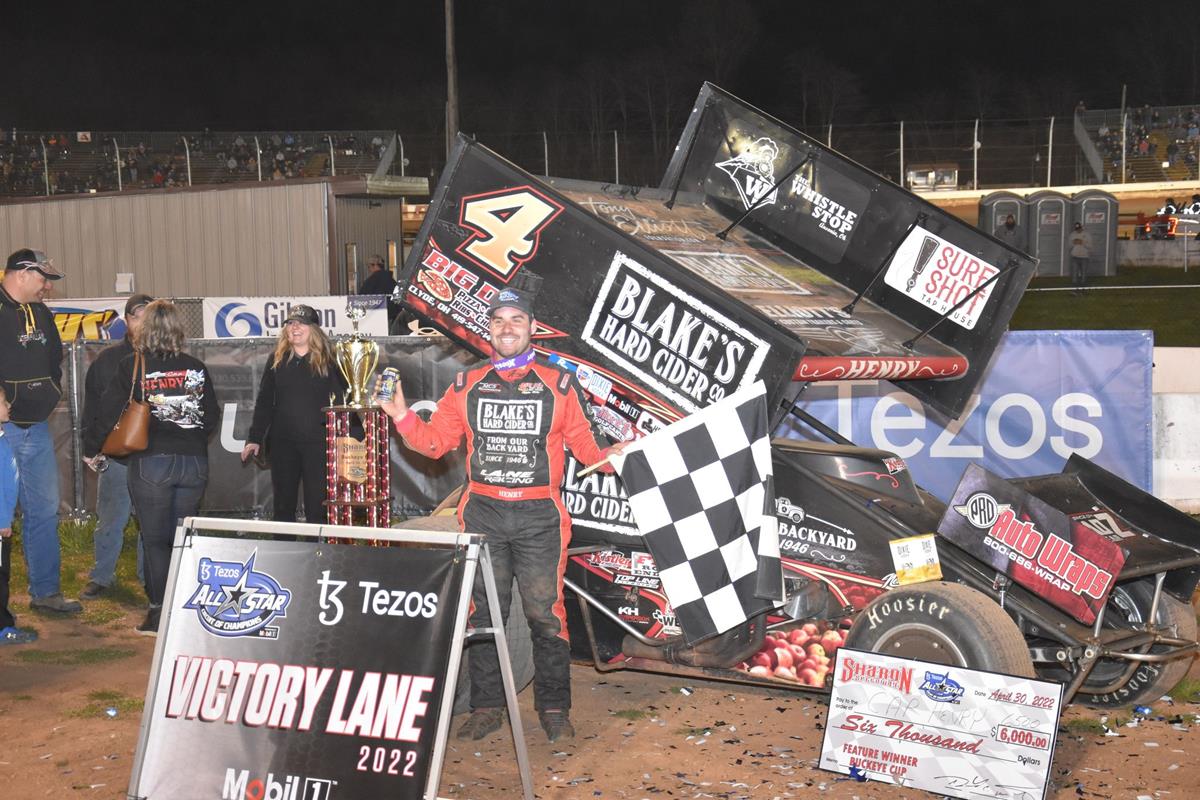 CAP HENRY EMERGES VICTORIOUS AFTER A WILD LAST 2-LAP SCRAMBLE FOR HIS 1ST ALL STAR SPRINT WIN OF 2022 IN SHARON OPENER; ECONO MODS TO JEREMY DOUBLE